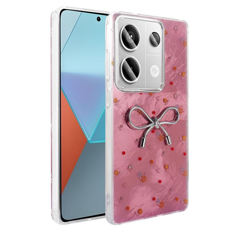 Xiaomi Uyumlu  Redmi Note 13 Pro 4G Kılıf Kamera Korumalı Figürlü Zore Ponti Silikon Kapak