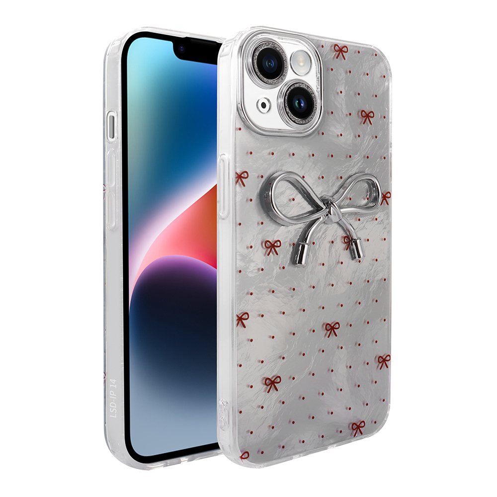 iPhone Uyumlu 14 Kılıf Kamera Korumalı Figürlü Zore Ponti Silikon Kapak-Açık mavi