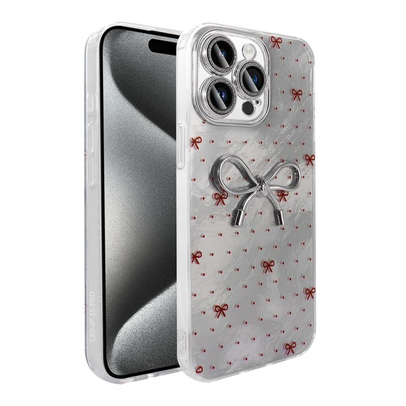 iPhone Uyumlu 15 Pro Max Kılıf Kamera Korumalı Figürlü Zore Ponti Silikon Kapak-Açık mavi