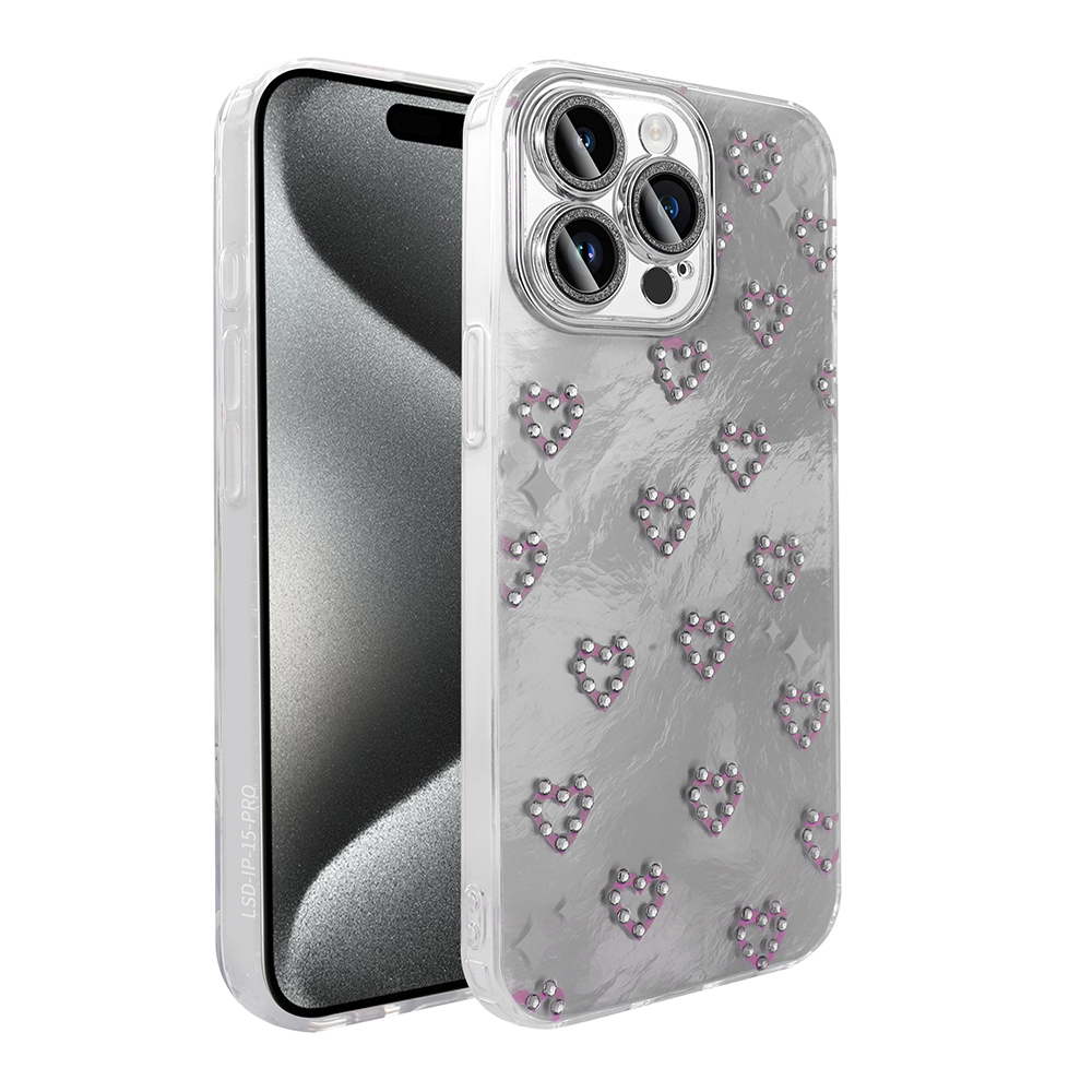 iPhone Uyumlu 15 Pro Max Kılıf Kamera Korumalı Figürlü Zore Ponti Silikon Kapak-Beyaz