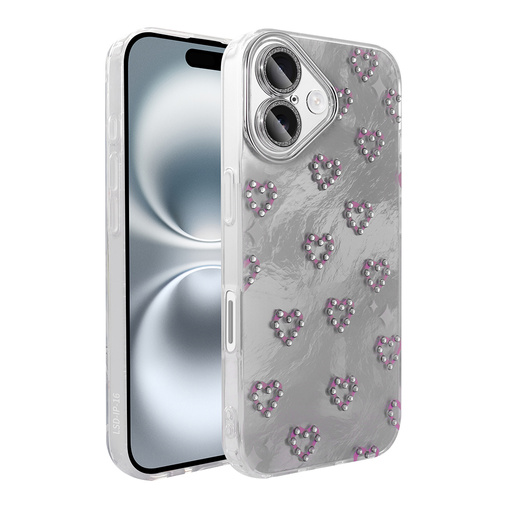 iPhone Uyumlu 16 Kılıf Kamera Korumalı Figürlü Zore Ponti Silikon Kapak-Beyaz
