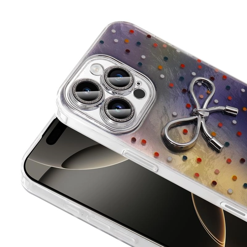 iPhone Uyumlu 16 Pro Kılıf Kamera Korumalı Figürlü Zore Ponti Silikon Kapak