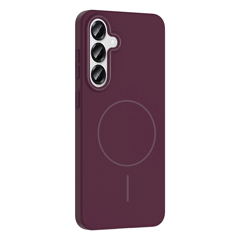Galaxy Uyumlu S24 Kılıf M-safe Şarj Özellikli Zore Ruby Sert Kapak