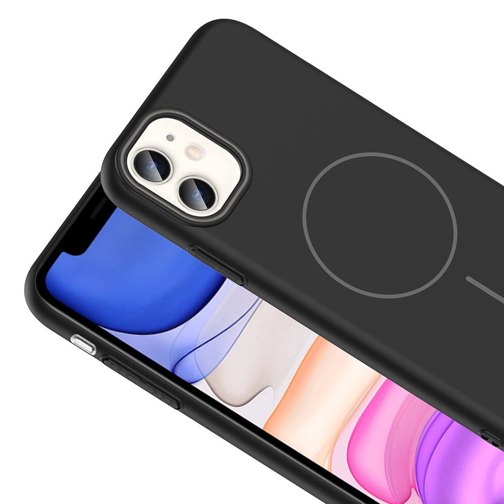 iPhone Uyumlu 11 Kılıf M-safe Şarj Özellikli Zore Ruby Sert Kapak