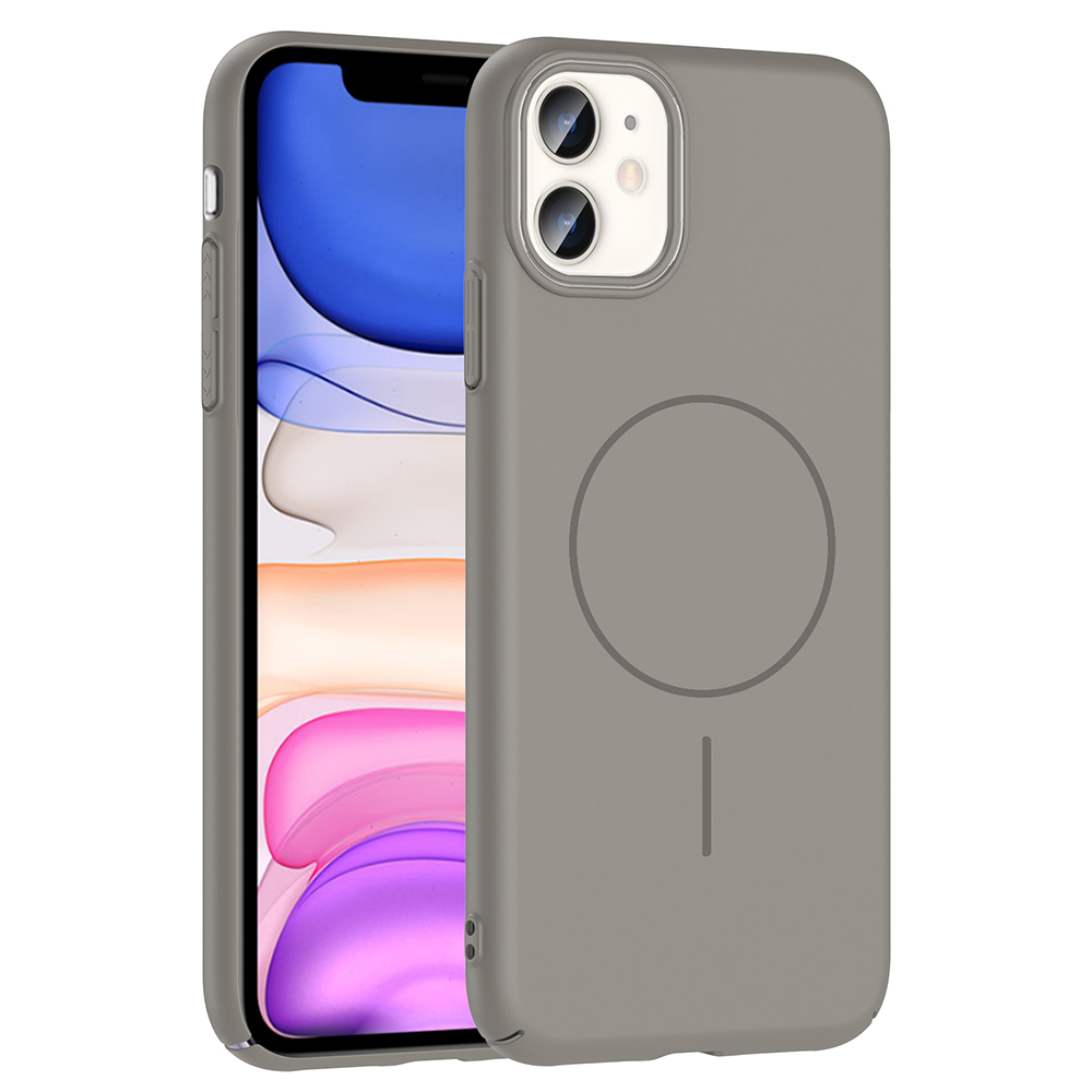 iPhone Uyumlu 11 Kılıf M-safe Şarj Özellikli Zore Ruby Sert Kapak