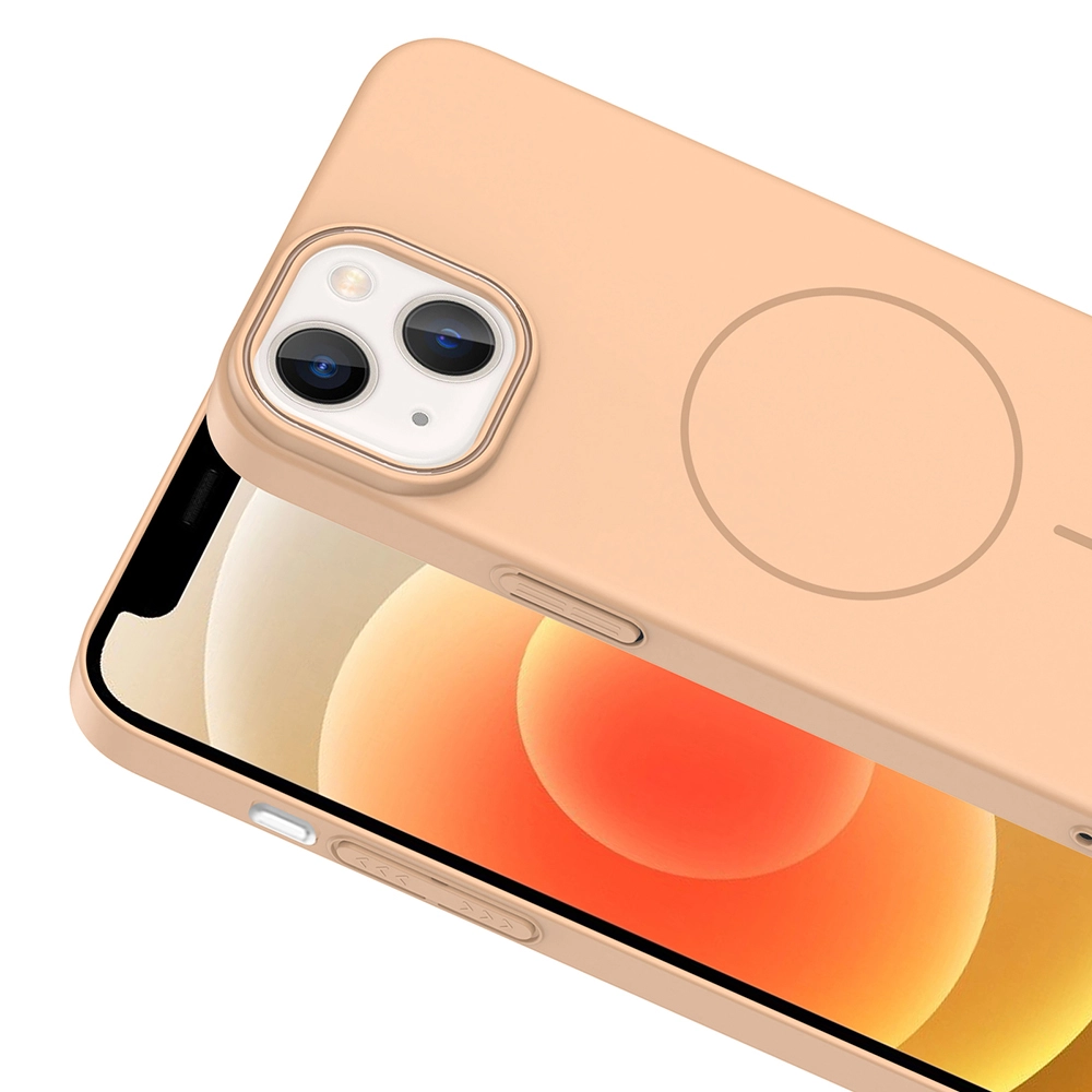 iPhone Uyumlu 14 Kılıf M-safe Şarj Özellikli Zore Ruby Sert Kapak