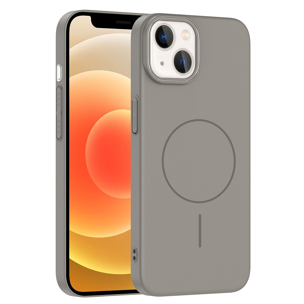 iPhone Uyumlu 14 Kılıf M-safe Şarj Özellikli Zore Ruby Sert Kapak