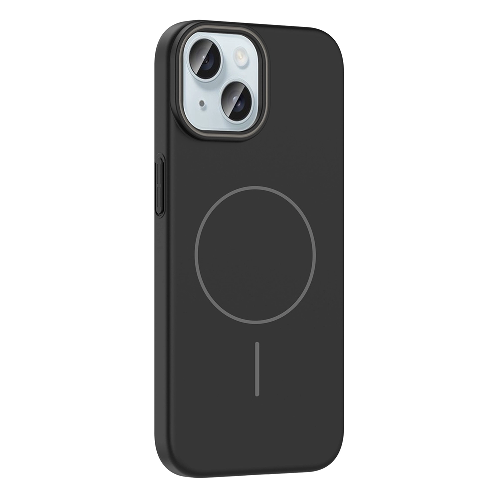 iPhone Uyumlu 15 Kılıf M-safe Şarj Özellikli Zore Ruby Sert Kapak