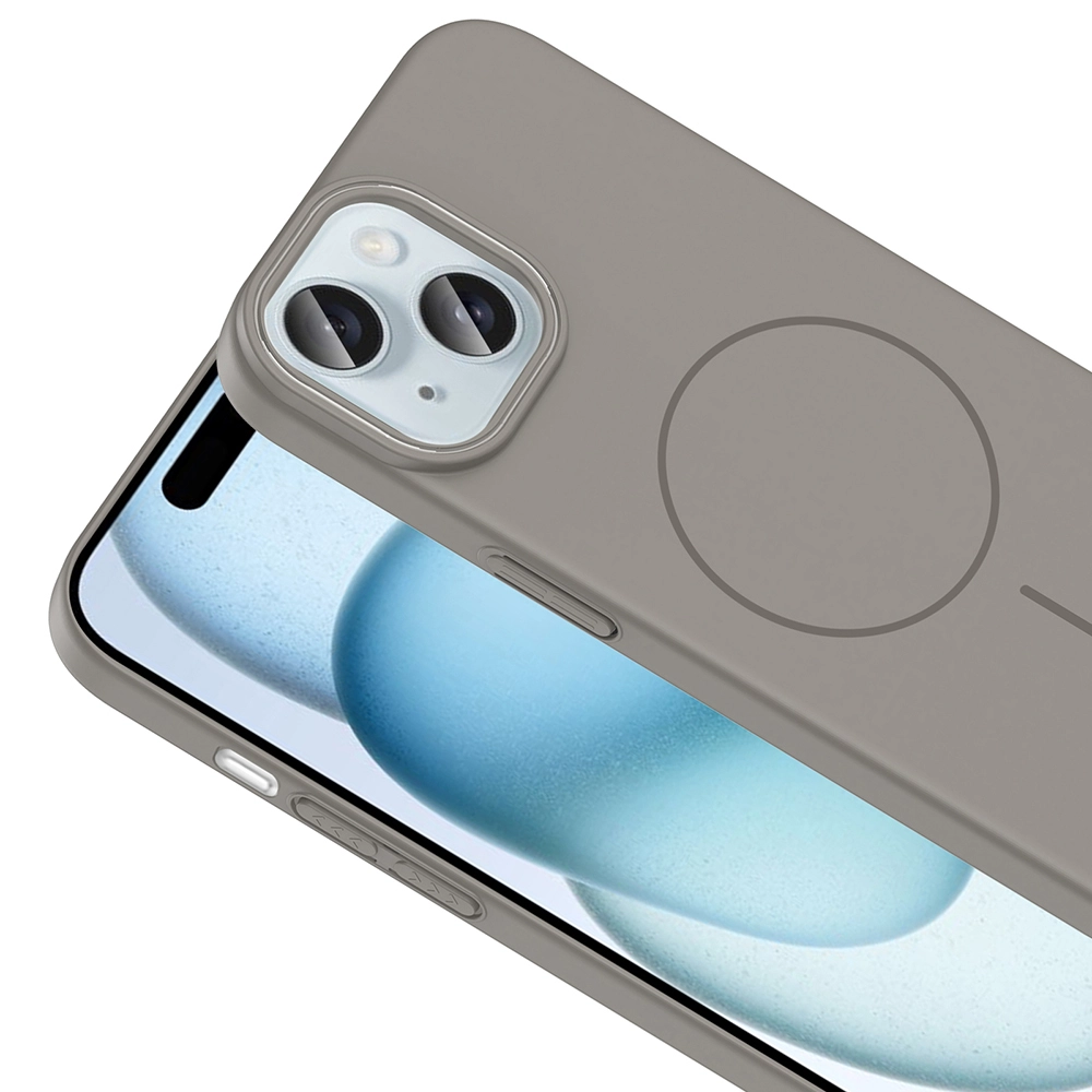 iPhone Uyumlu 15 Kılıf M-safe Şarj Özellikli Zore Ruby Sert Kapak