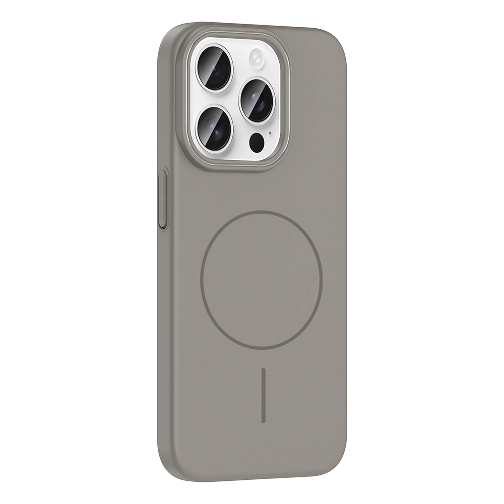 iPhone Uyumlu 15 Pro Kılıf M-safe Şarj Özellikli Zore Ruby Sert Kapak