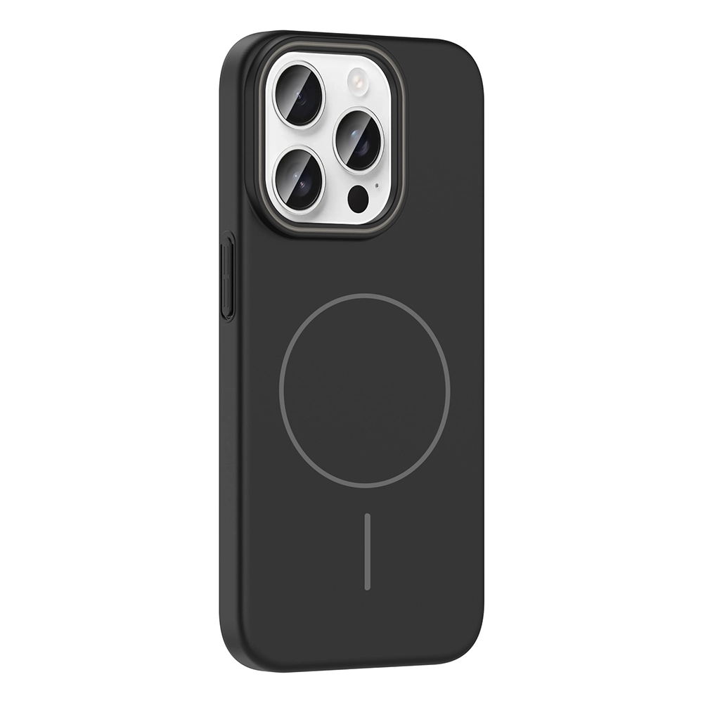 iPhone Uyumlu 15 Pro Kılıf M-safe Şarj Özellikli Zore Ruby Sert Kapak