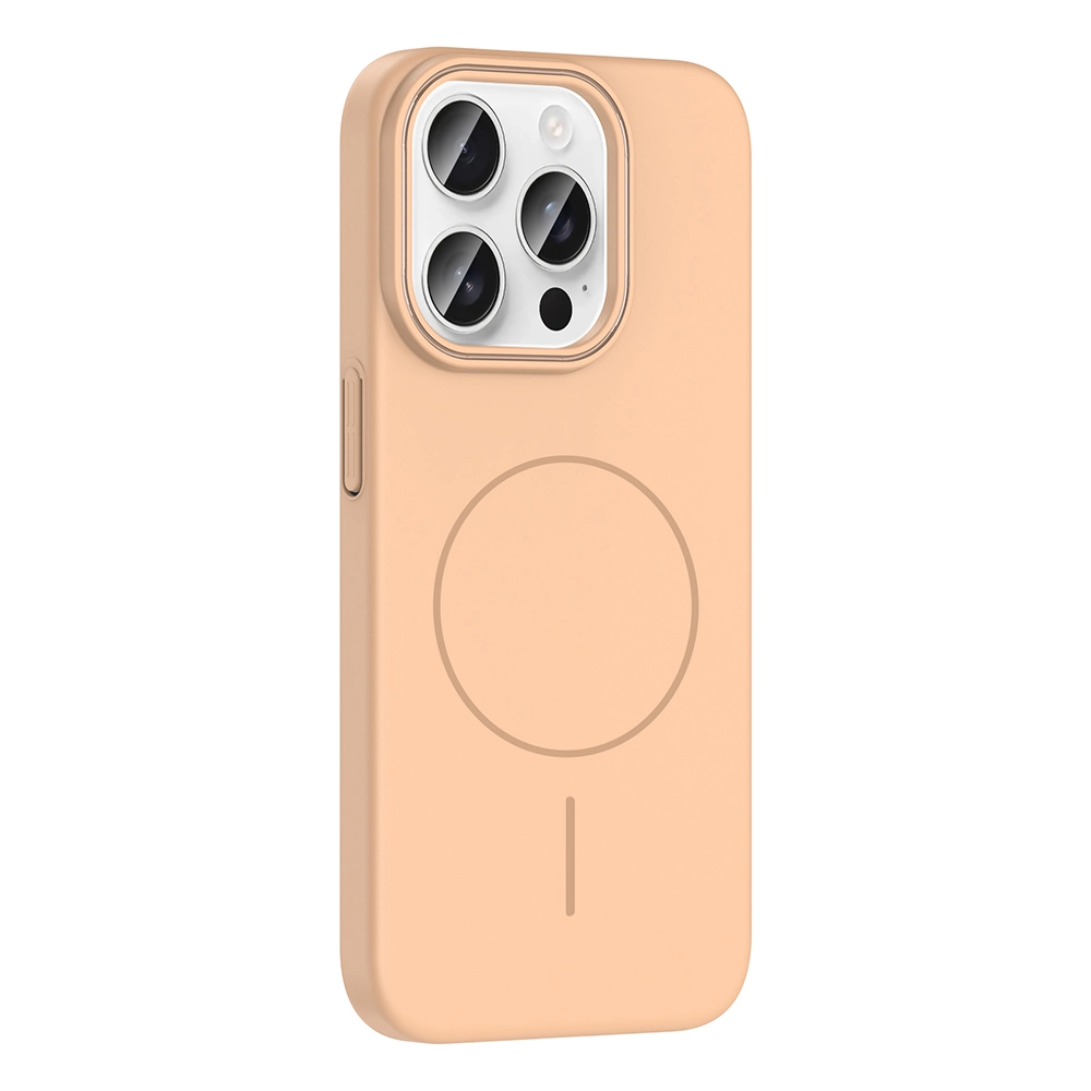 iPhone Uyumlu 15 Pro Max Kılıf M-safe Şarj Özellikli Zore Ruby Sert Kapak