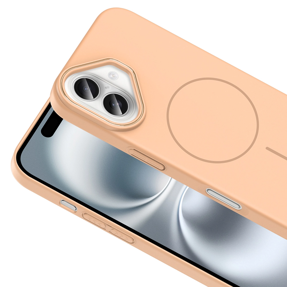 iPhone Uyumlu 16 Plus Kılıf M-safe Şarj Özellikli Zore Ruby Sert Kapak