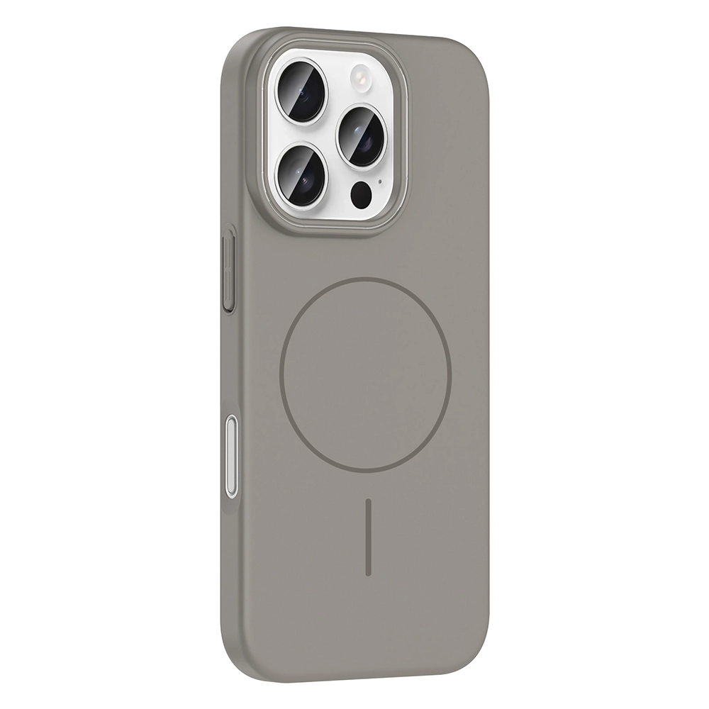 iPhone Uyumlu 16 Pro Kılıf M-safe Şarj Özellikli Zore Ruby Sert Kapak