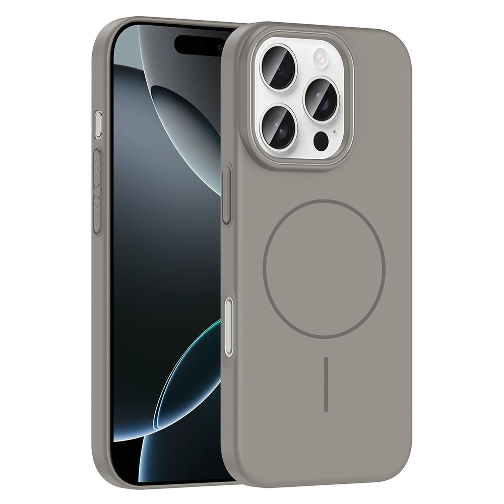 iPhone Uyumlu 16 Pro Max Kılıf M-safe Şarj Özellikli Zore Ruby Sert Kapak