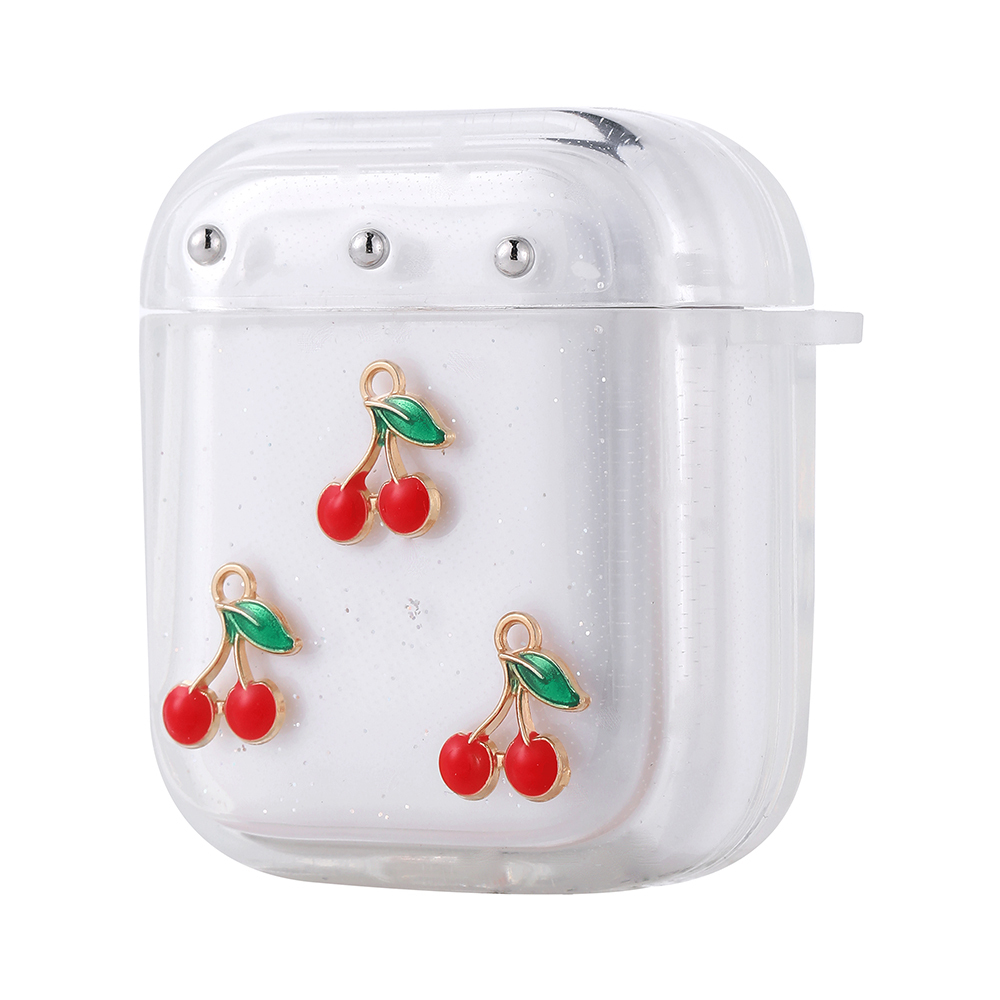 Airpods Uyumlu Zore Airbag 44 Airbag Tasarımlı Simli Şeffaf Kutup Kılıf
