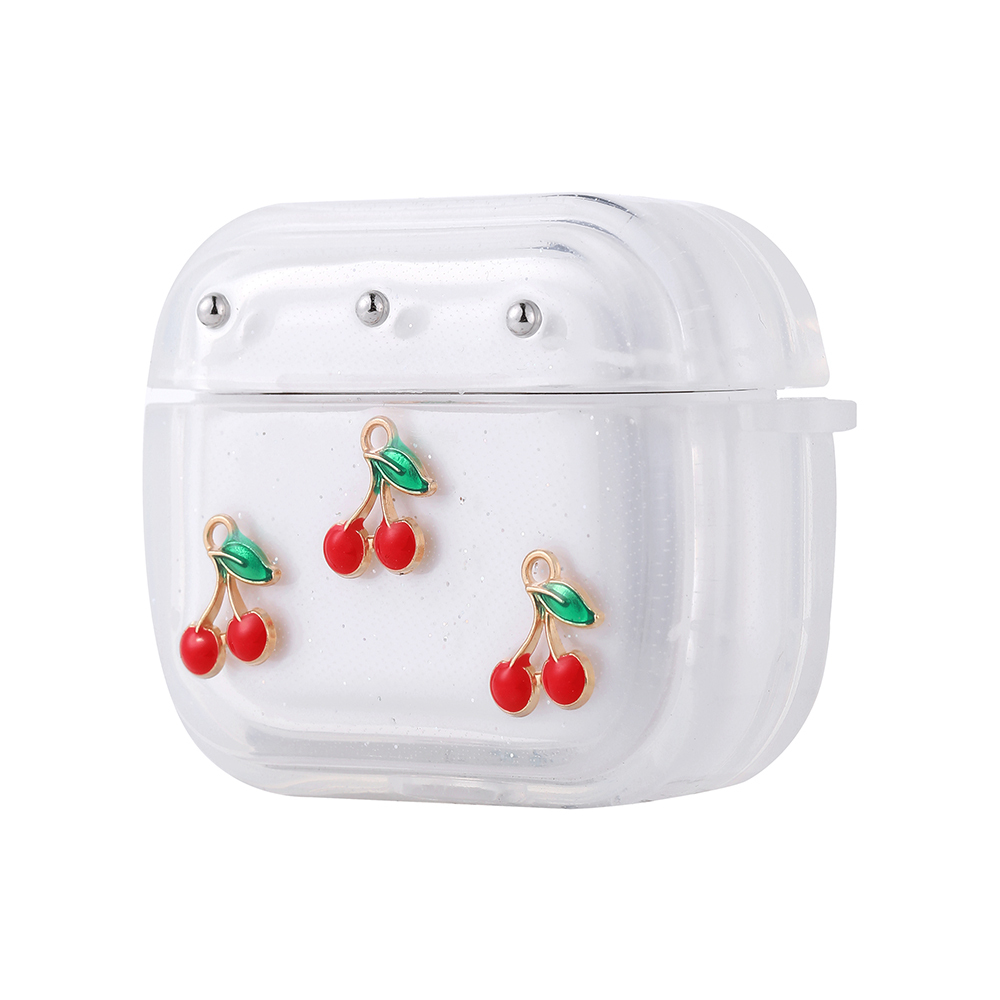 Airpods Uyumlu 3. Nesil Zore Airbag 44 Airbag Tasarımlı Simli Şeffaf Kutup Kılıf