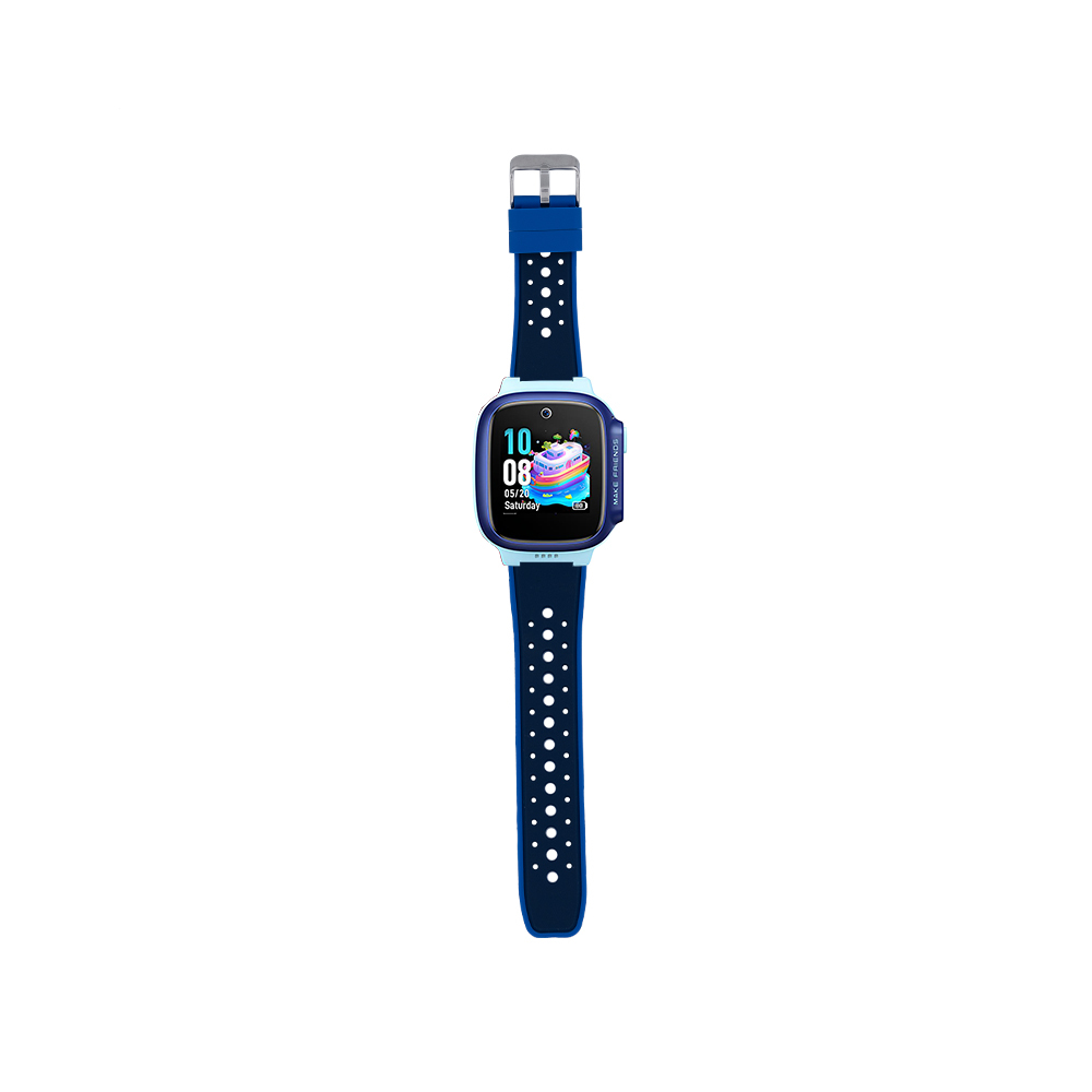 Huawei Uyumlu Watch GT 5 41mm Zore KRD-138 18mm Çocuklara Özel Silikon Strap Kayış-Deep blue