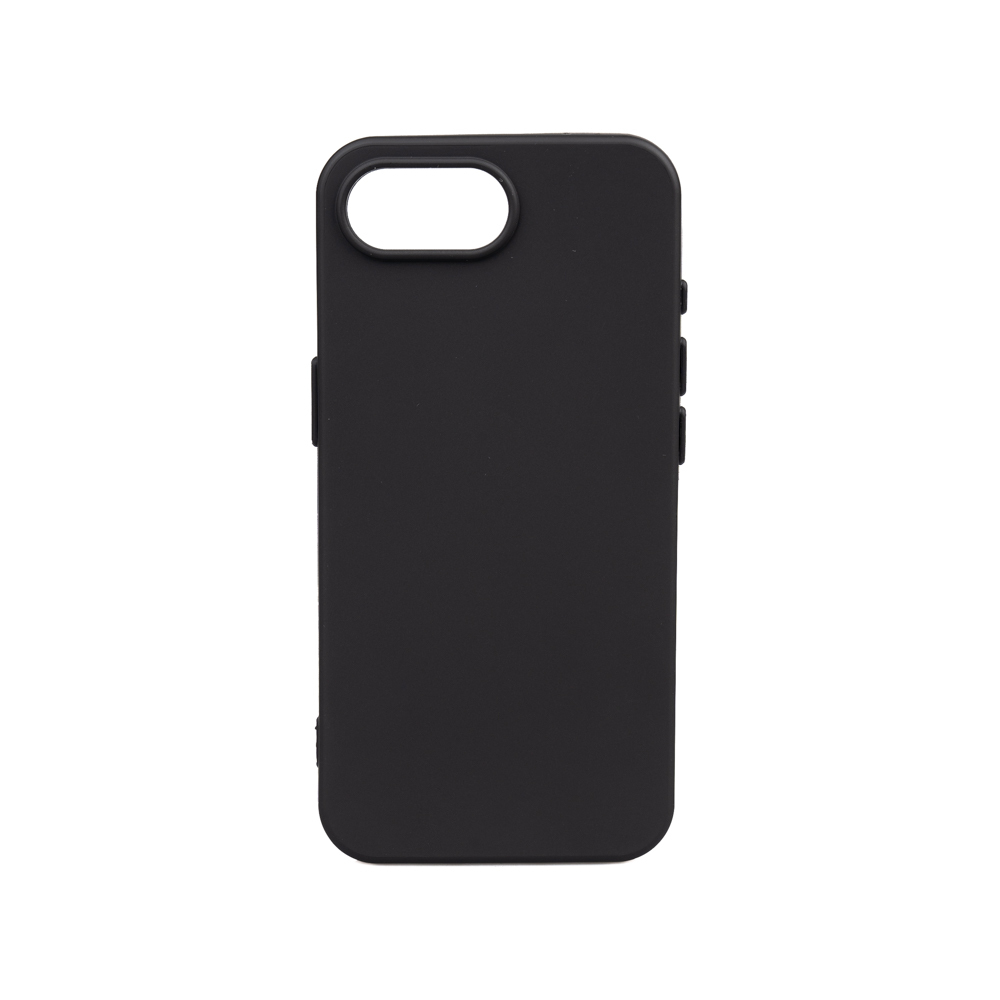 iPhone Uyumlu 16E Kılıf Zore Biye Silikon-Siyah