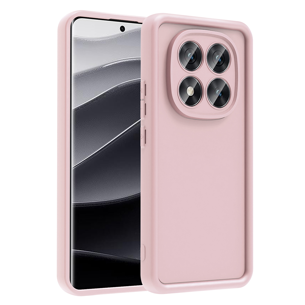 Xiaomi Uyumlu  Redmi Note 14 Pro 5G Kılıf Kamera Korumalı Zore Ananas Kapak-Pembe