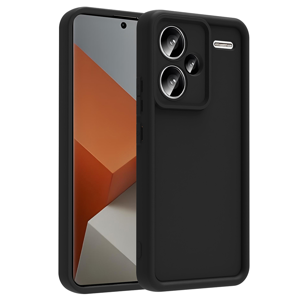 Xiaomi Uyumlu  Redmi Note 13 Pro Plus Kılıf Kamera Korumalı Zore Ananas Kapak-Siyah