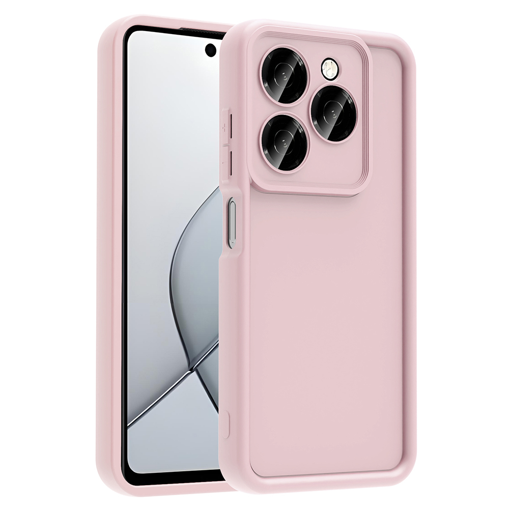 Tecno Spark 20 Pro 5G Kılıf Kamera Korumalı Zore Ananas Kapak-Pembe