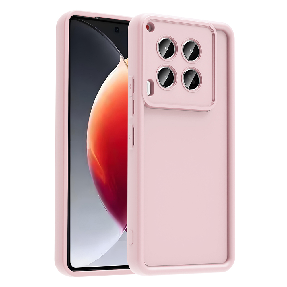 Tecno Camon 30 Kılıf Kamera Korumalı Zore Ananas Kapak-Pembe