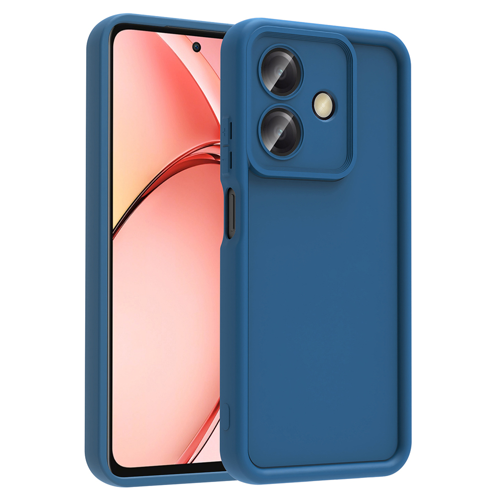 Oppo A3 Kılıf Kamera Korumalı Zore Ananas Kapak-Koyu yeşil