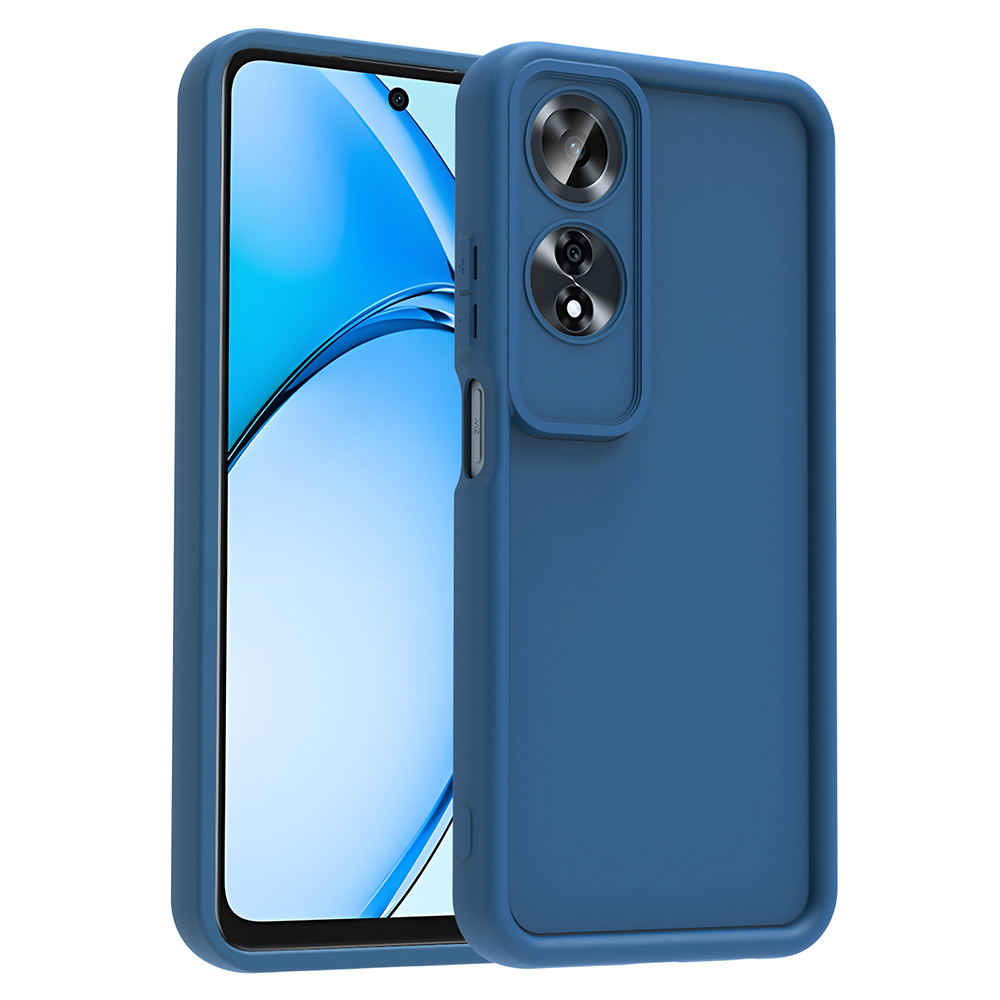 Oppo A60 Kılıf Kamera Korumalı Zore Ananas Kapak-Koyu yeşil