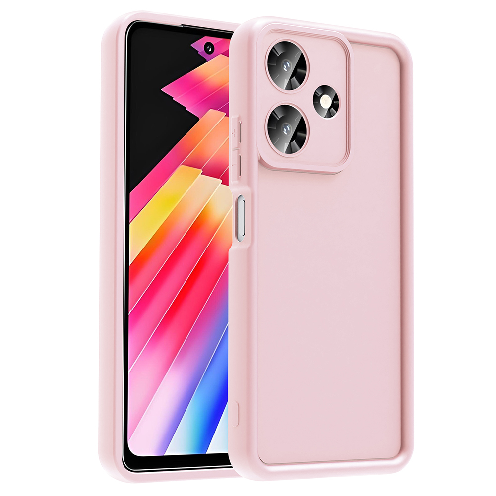 İnfinix Hot 30 Kılıf Kamera Korumalı Zore Ananas Kapak-Pembe