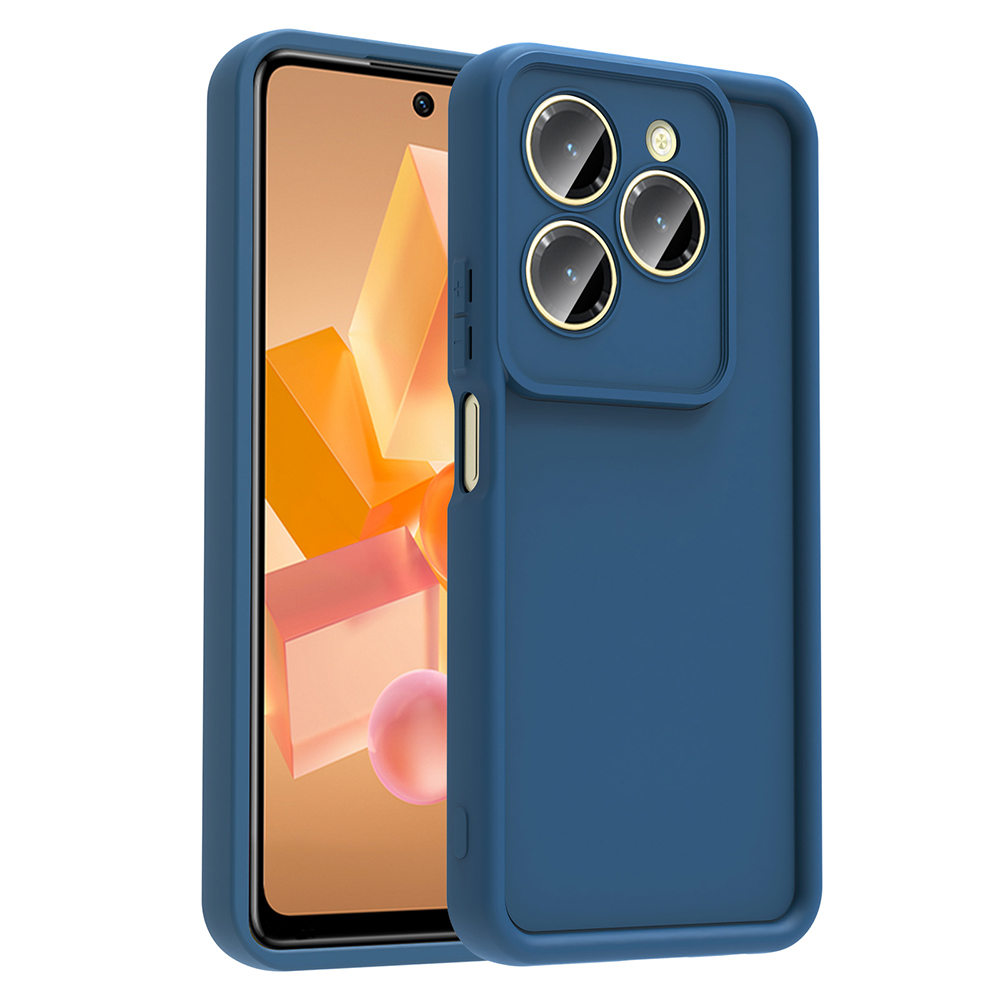İnfinix Hot 40 Kılıf Kamera Korumalı Zore Ananas Kapak-Koyu yeşil