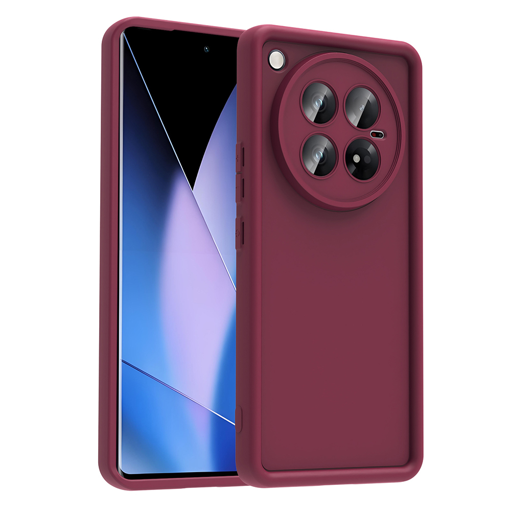 İnfinix Zero 40 5G Kılıf Kamera Korumalı Zore Ananas Kapak-Mürdüm