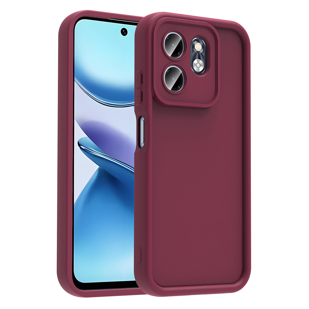 İnfinix Hot 50İ Kılıf Kamera Korumalı Zore Ananas Kapak-Mürdüm