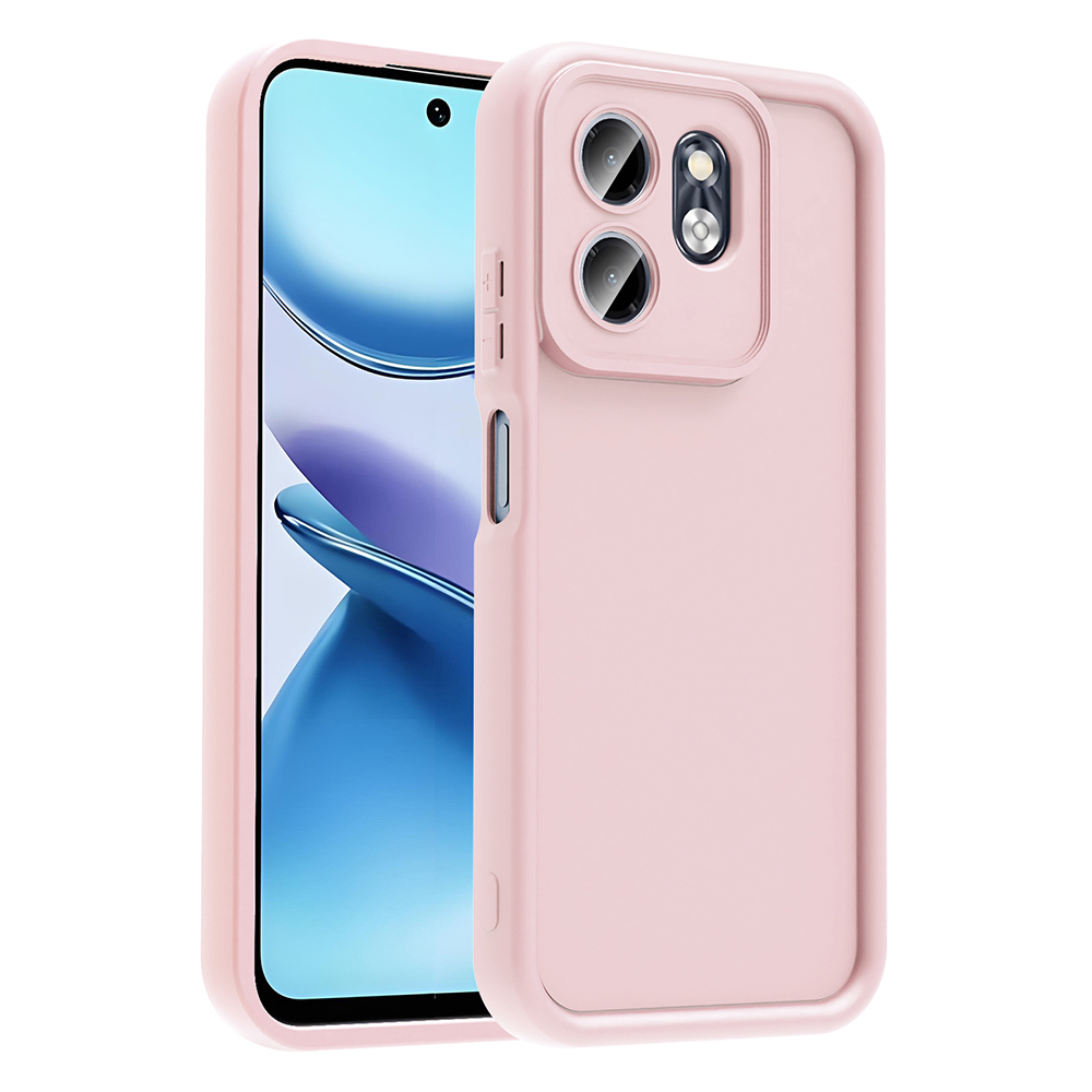 İnfinix Smart 9 Kılıf Kamera Korumalı Zore Ananas Kapak-Pembe