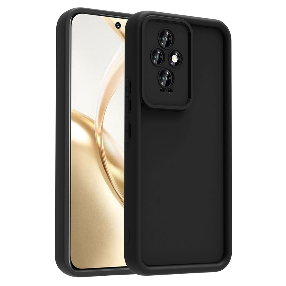 Honor 200 Kılıf Kamera Korumalı Zore Ananas Kapak-Siyah