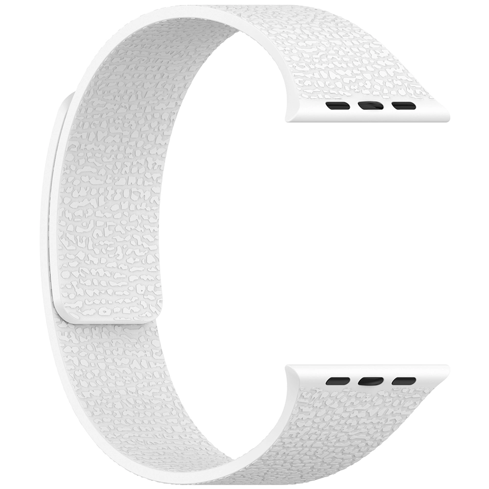 Watch 10 46mm Zore KRD-136 Kabartma Desenli Silikon Kordon