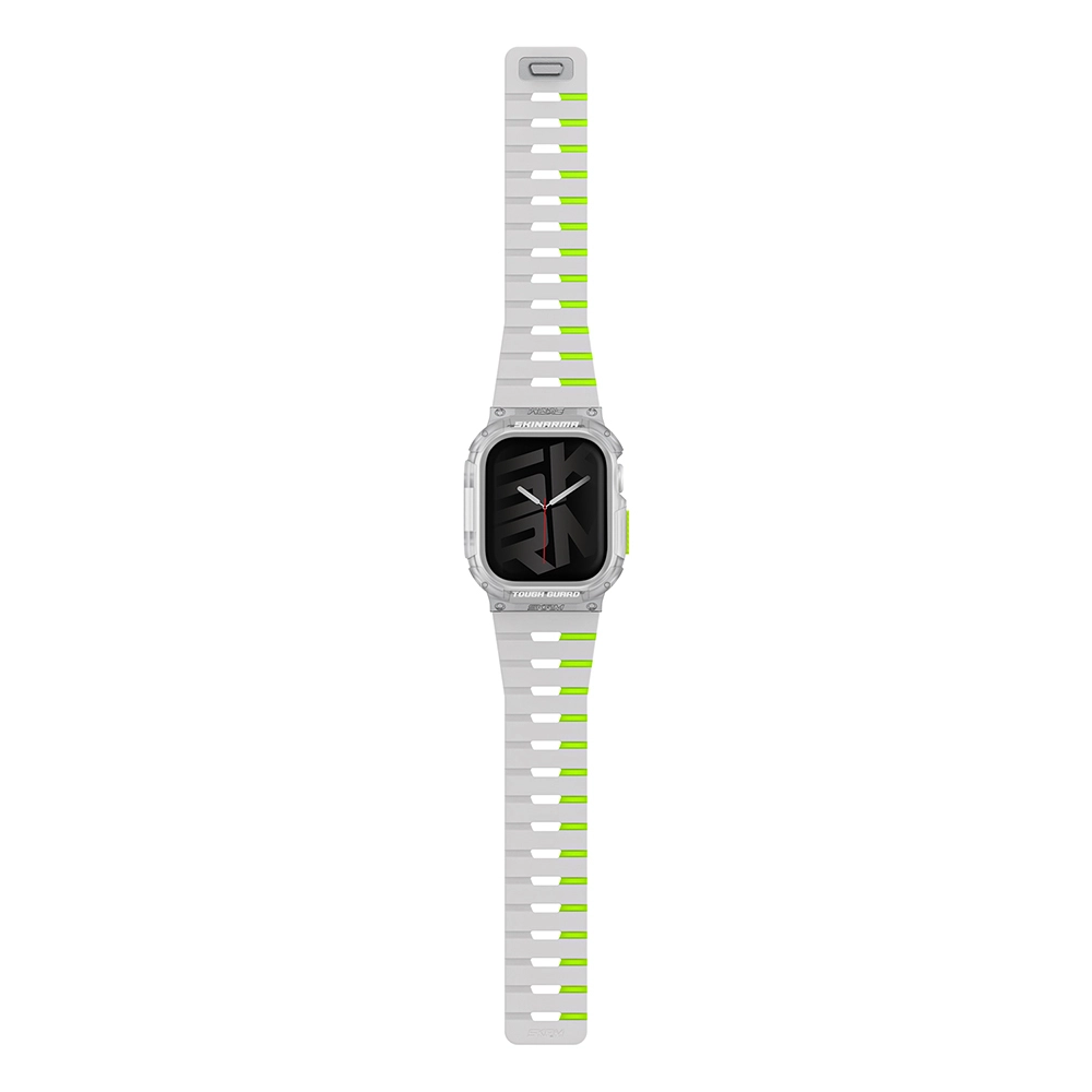 Watch 10 42mm Skinarma Nightglow Atom TPU Kasa Koruyucu + Gemini Silikon Kordon