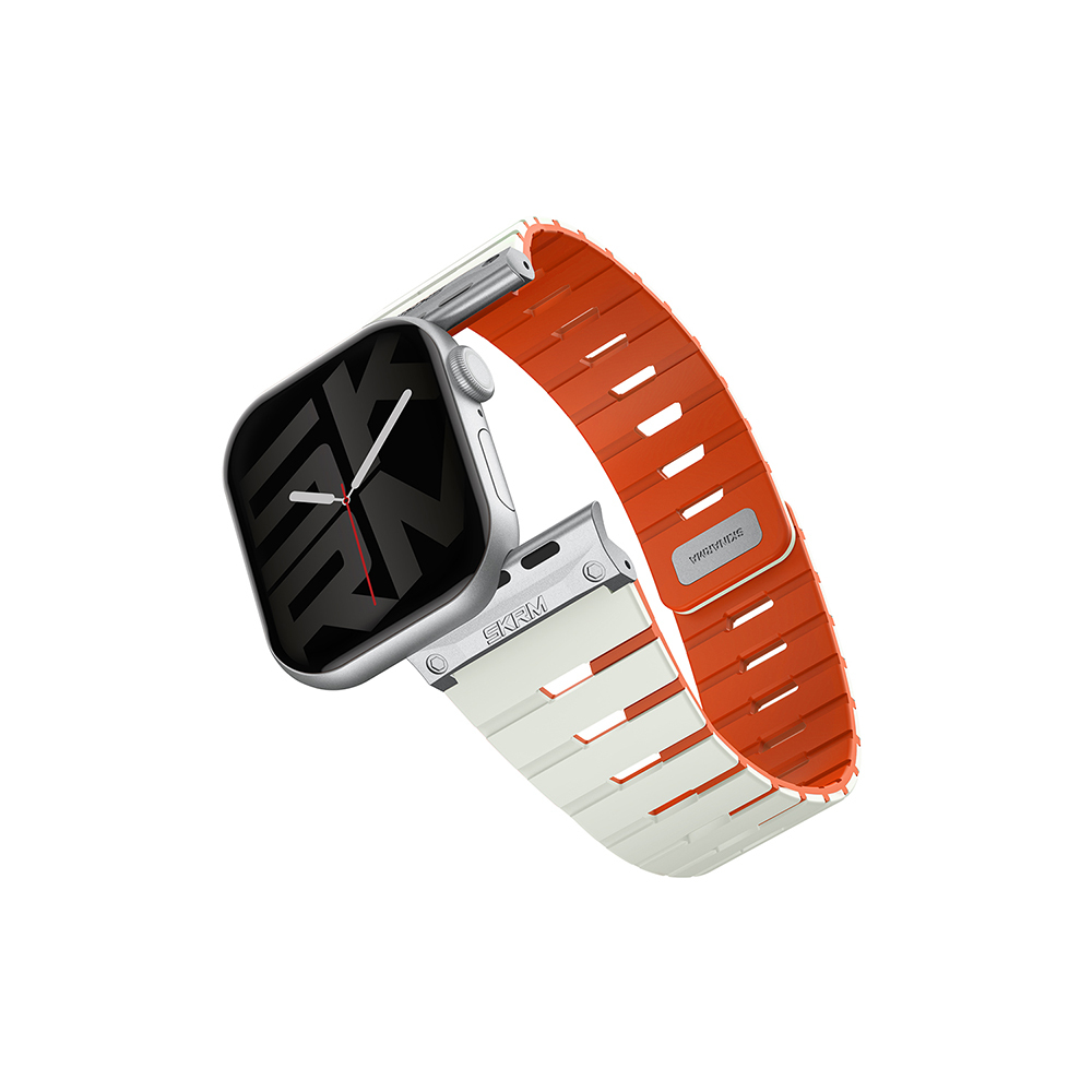 Watch 40mm Skinarma Gemini Serisi TPU Magnetik Silikon Kordon-Su yeşil