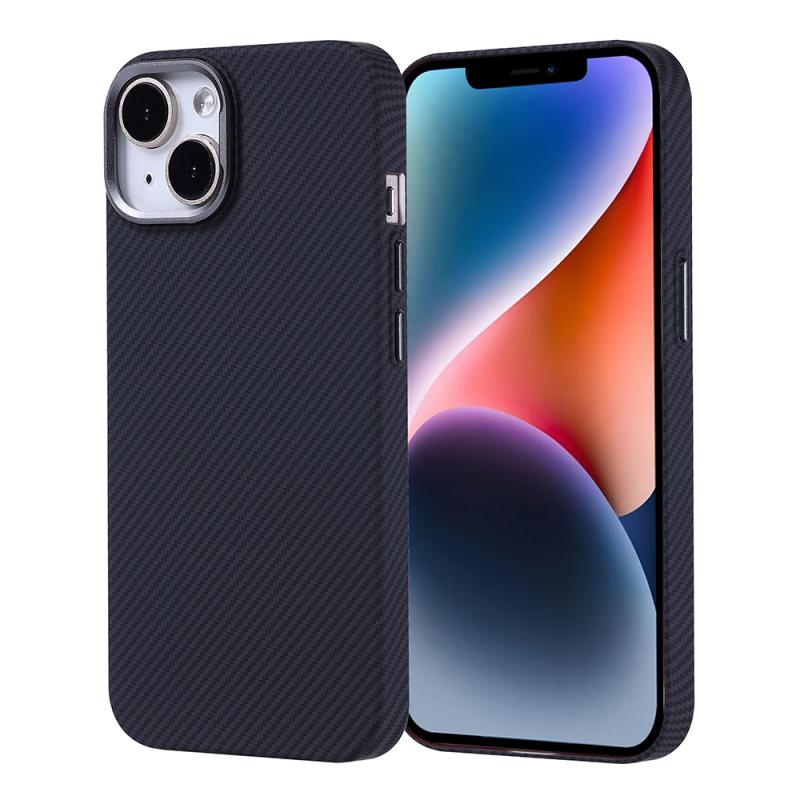 iPhone Uyumlu 14 Kılıf M-safe Şarj Özellikli Karbon Fiber Görünümlü Zore Nekst Kapak