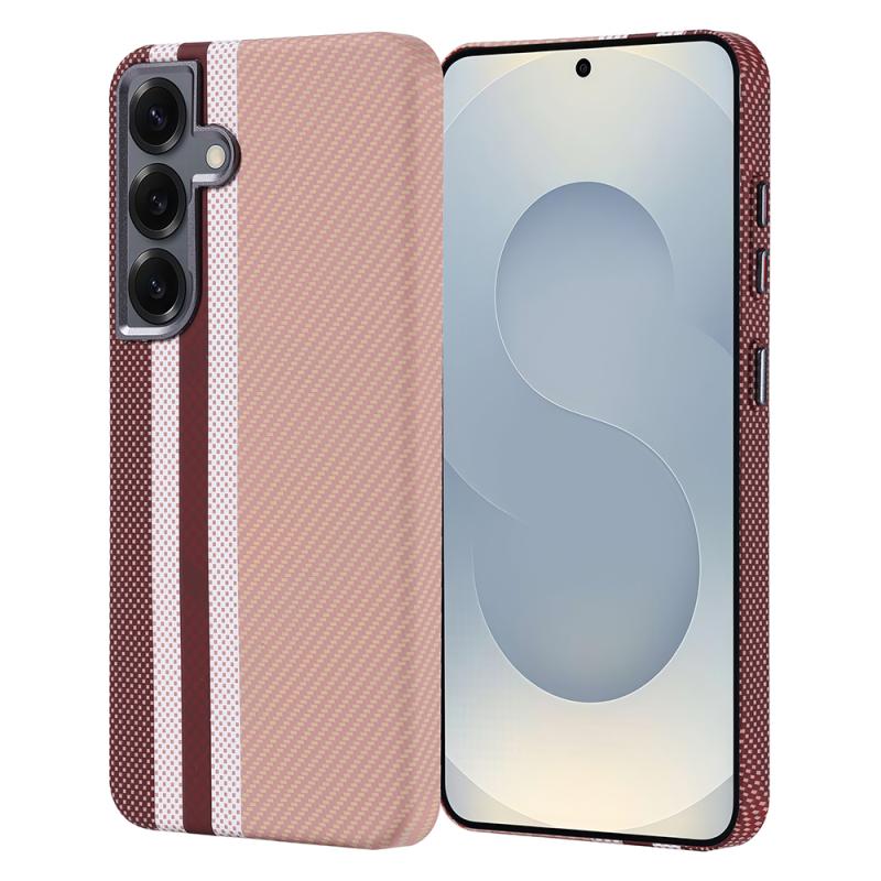 Galaxy Uyumlu S24 Kılıf M-safe Şarj Özellikli Karbon Fiber Görünümlü Zore Nekst Kapak