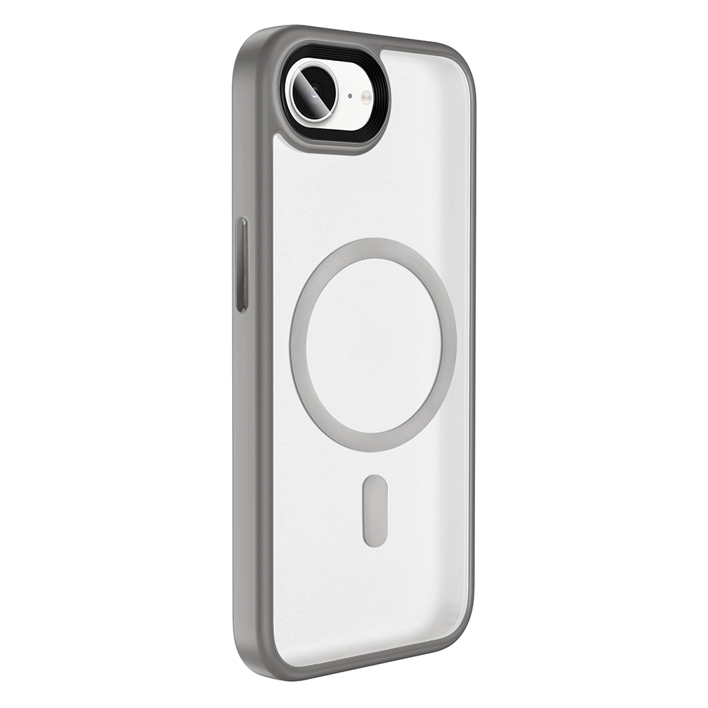 iPhone Uyumlu 16E Kılıf Mat Arka Yüzey Wireless Şarj Özellikli Zore Flet M-safe Kapak