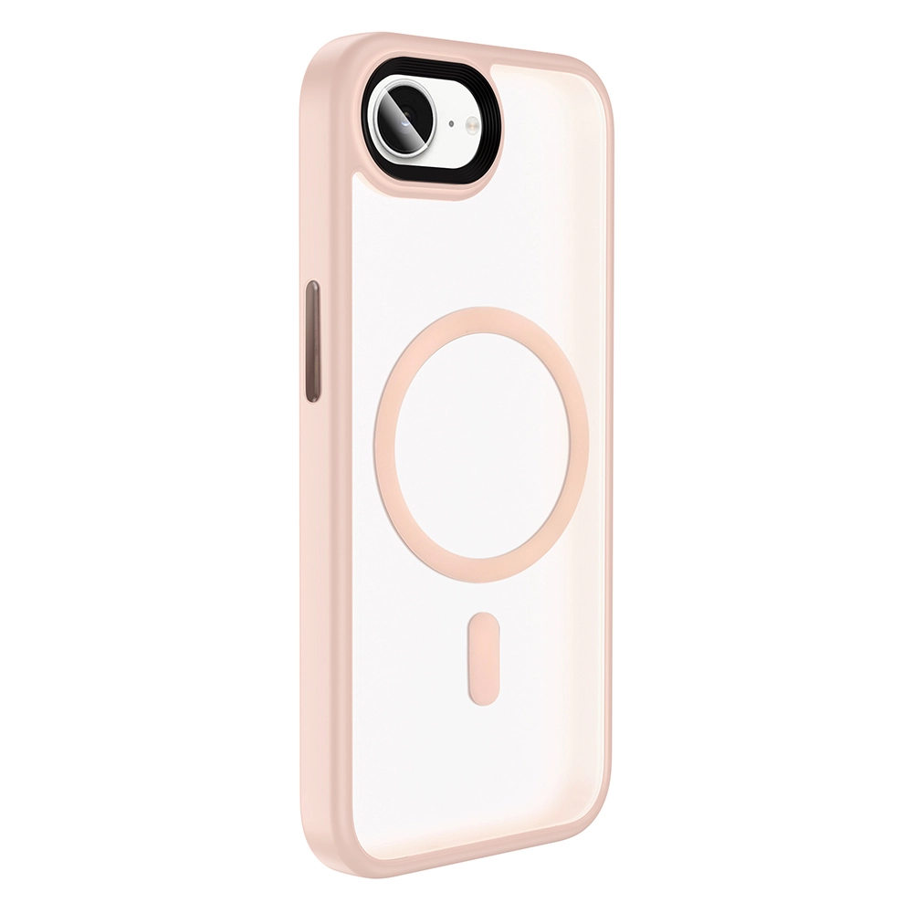 iPhone Uyumlu 16E Kılıf Mat Arka Yüzey Wireless Şarj Özellikli Zore Flet M-safe Kapak