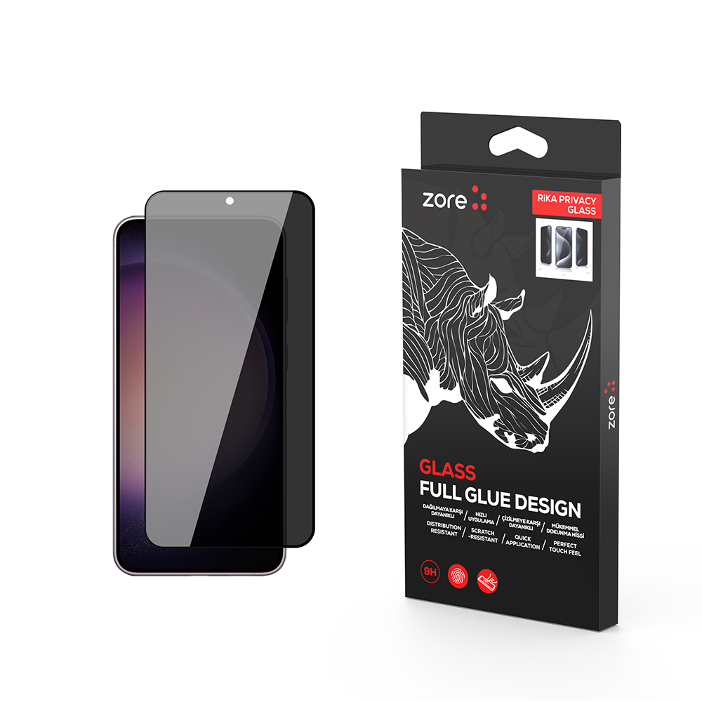 Galaxy Uyumlu S23 Zore Rika Premium Hayalet Temperli Cam Ekran Koruyucu