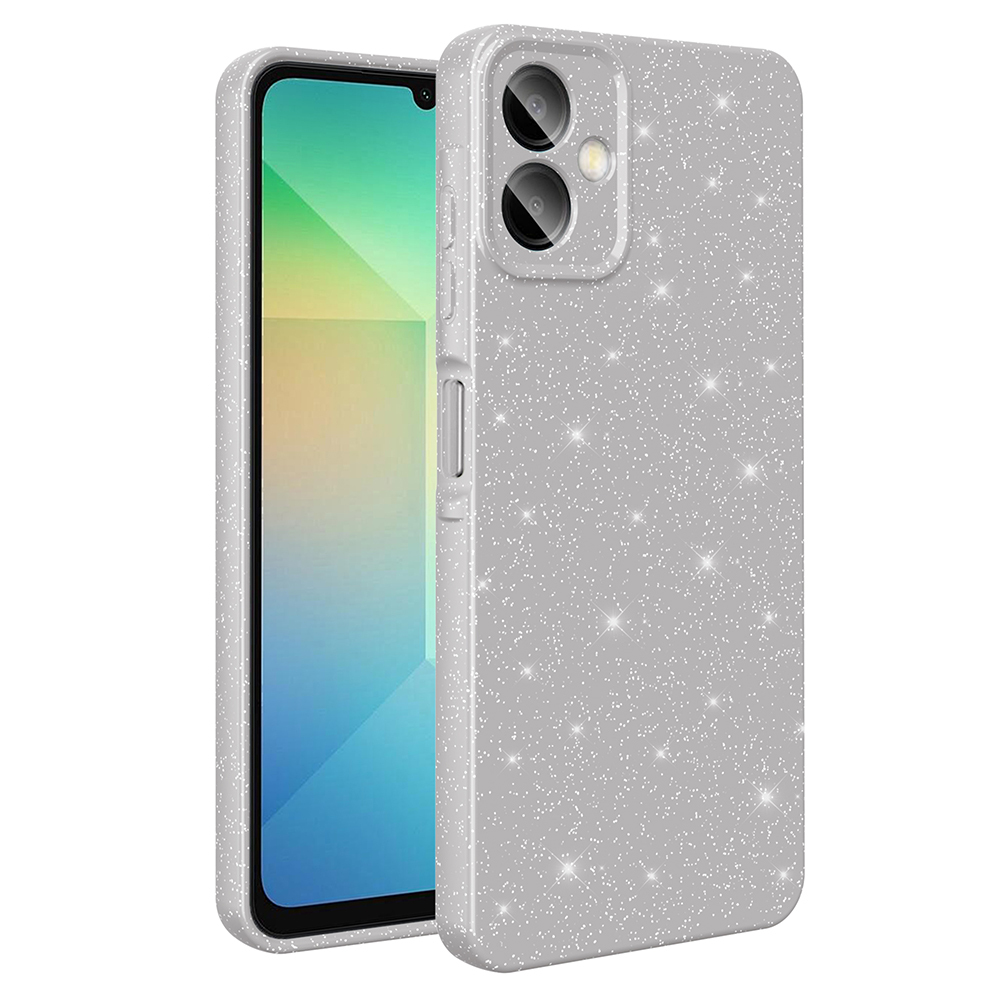 Galaxy Uyumlu A06 Kılıf Kamera Korumalı Simli Lüks Zore Koton Kapak
