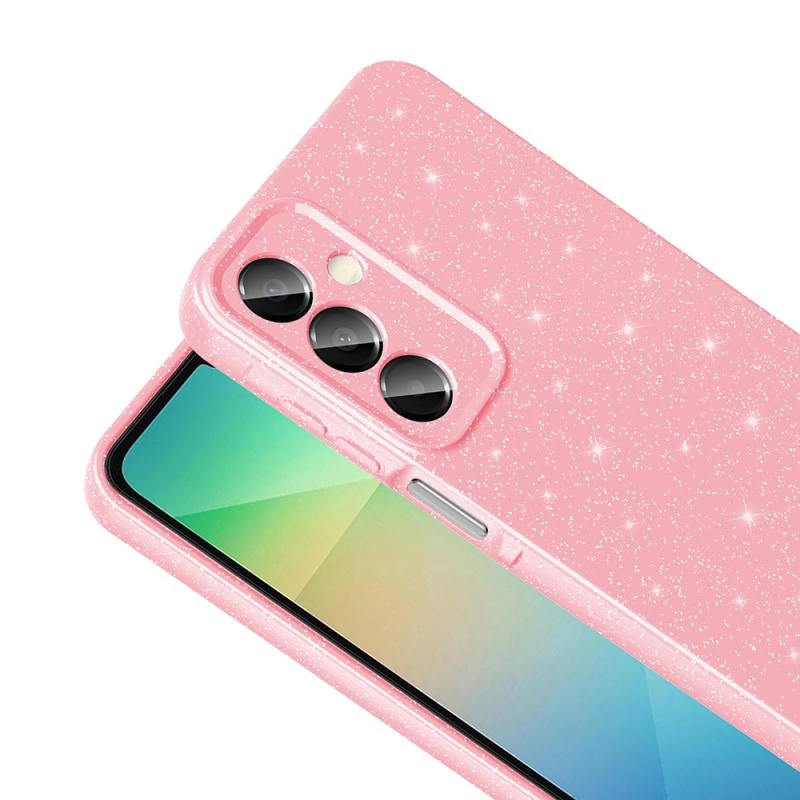 Galaxy Uyumlu A16 Kılıf Kamera Korumalı Simli Lüks Zore Koton Kapak