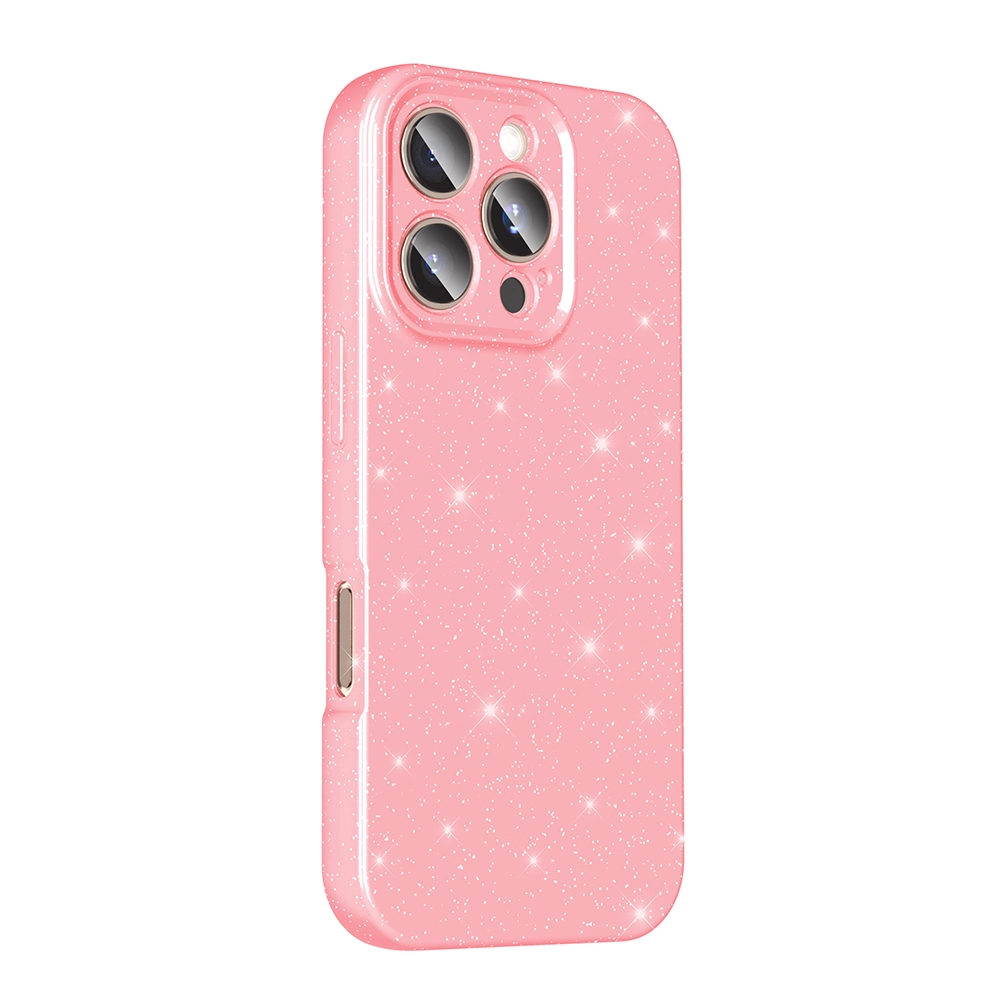 iPhone Uyumlu 16 Pro Kılıf Kamera Korumalı Simli Lüks Zore Koton Kapak