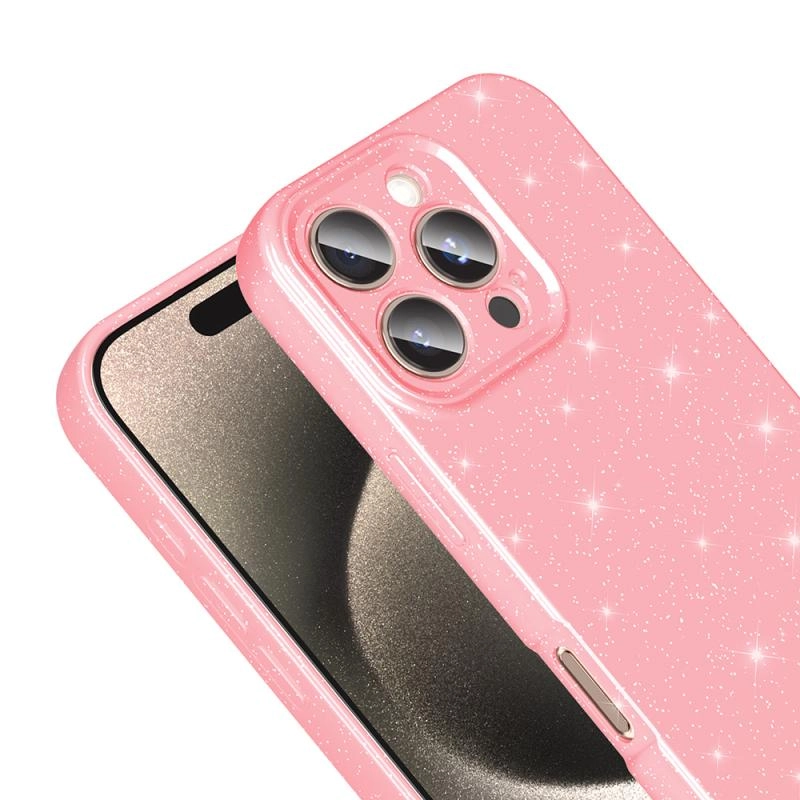 iPhone Uyumlu 16 Pro Max Kılıf Kamera Korumalı Simli Lüks Zore Koton Kapak