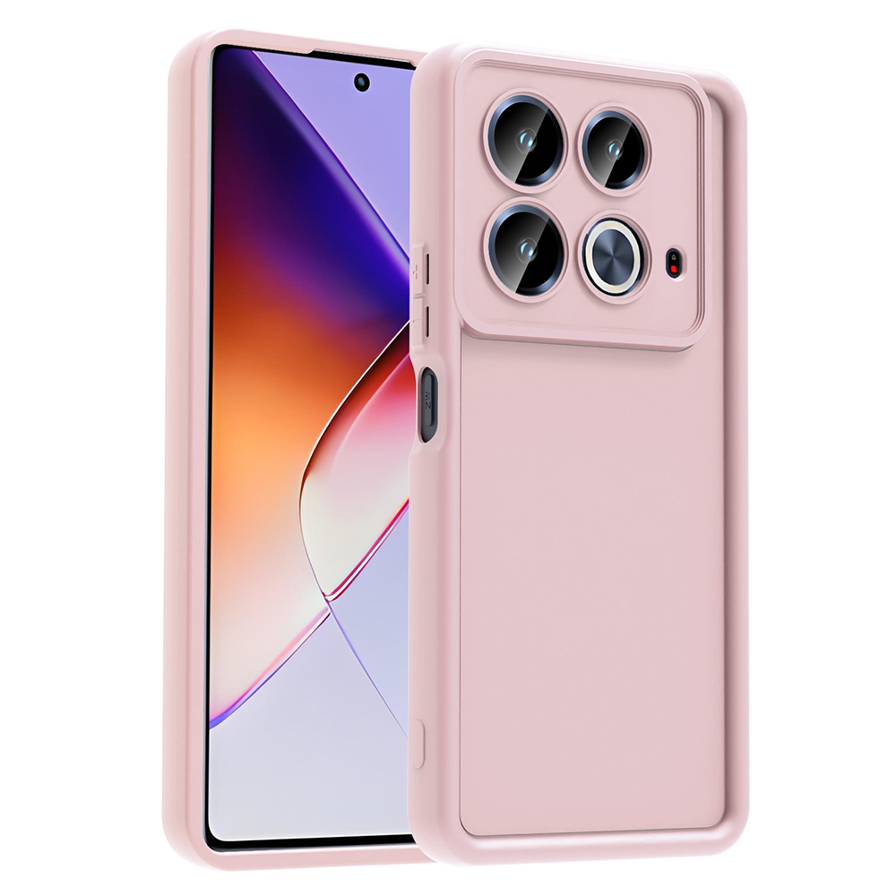 İnfinix Note 40 Pro Kılıf Kamera Korumalı Zore Ananas Kapak-Pembe