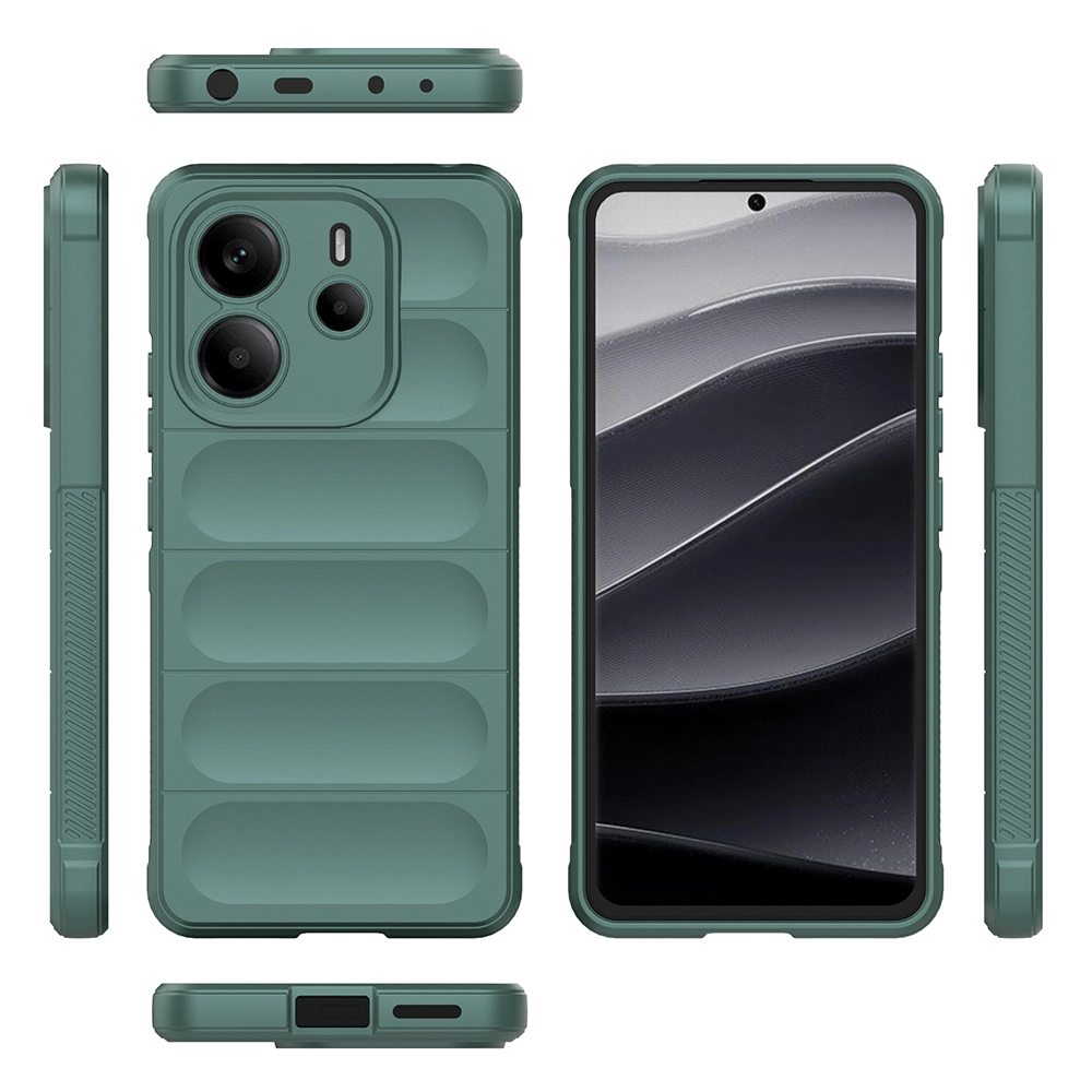 Xiaomi Uyumlu  Redmi Note 14 4G Kılıf Esnek TPU Oyuklu Arka Yüzey Tasarımlı Zore Etnik Silikon Kapak