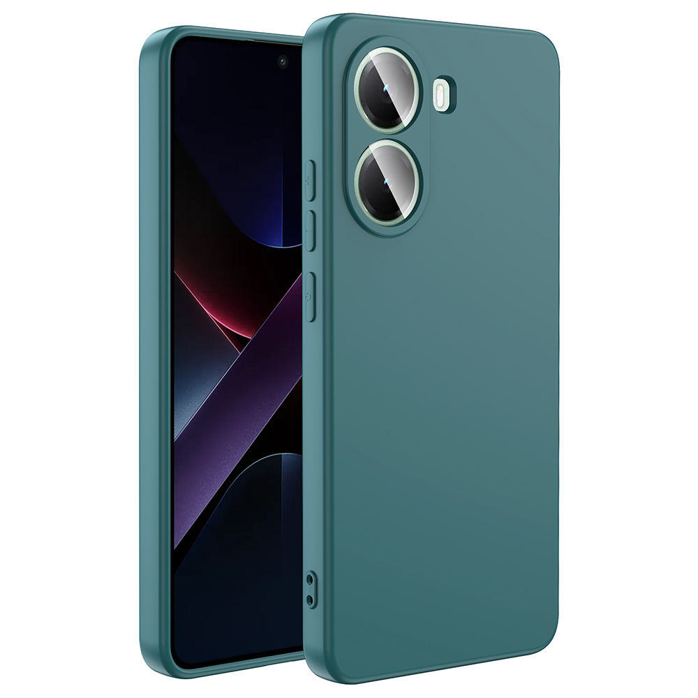 Xiaomi Uyumlu  Poco X7 Pro Kılıf Zore Mara Lansman Kapak-Koyu yeşil
